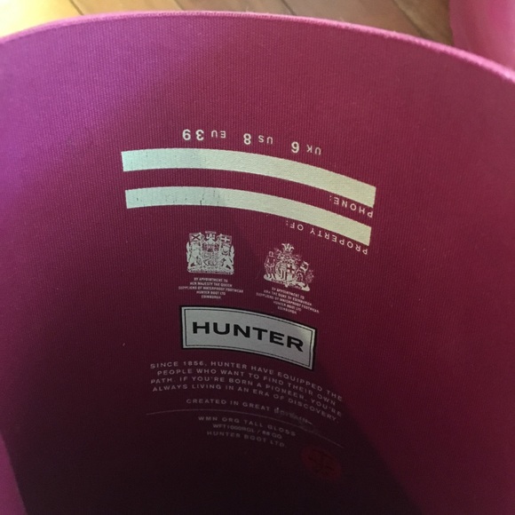 ⛔️SOLD⛔️Hunter Original High Gloss Boots Bright - Picture 5 of 5